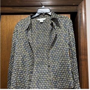 Express Black and Yellow Button Down Shirt